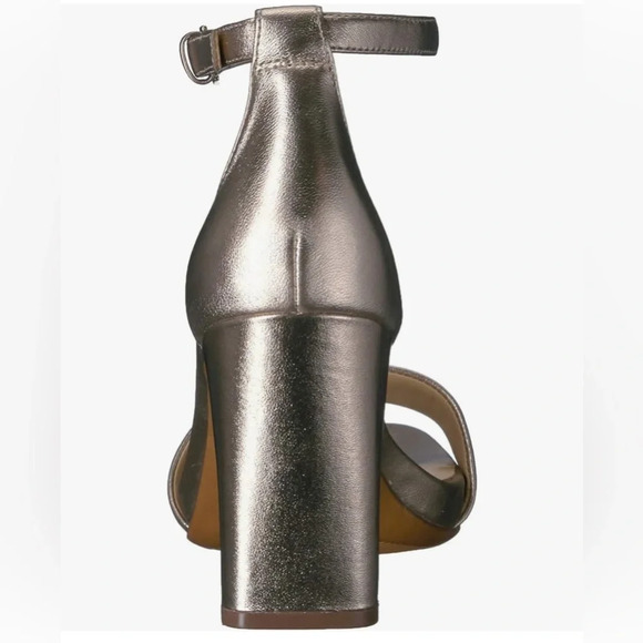 NWOB Naturalizer Women's Joy Ankle Strap Heeled Dress Sandal Bronze Leather 6 - Picture 3 of 13